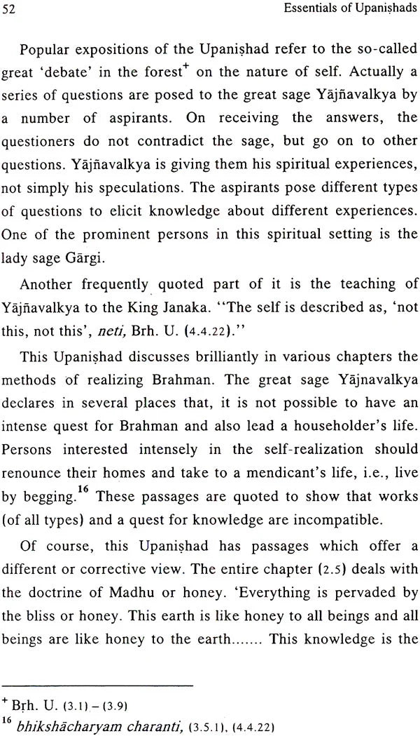 Essentials of Upanishads