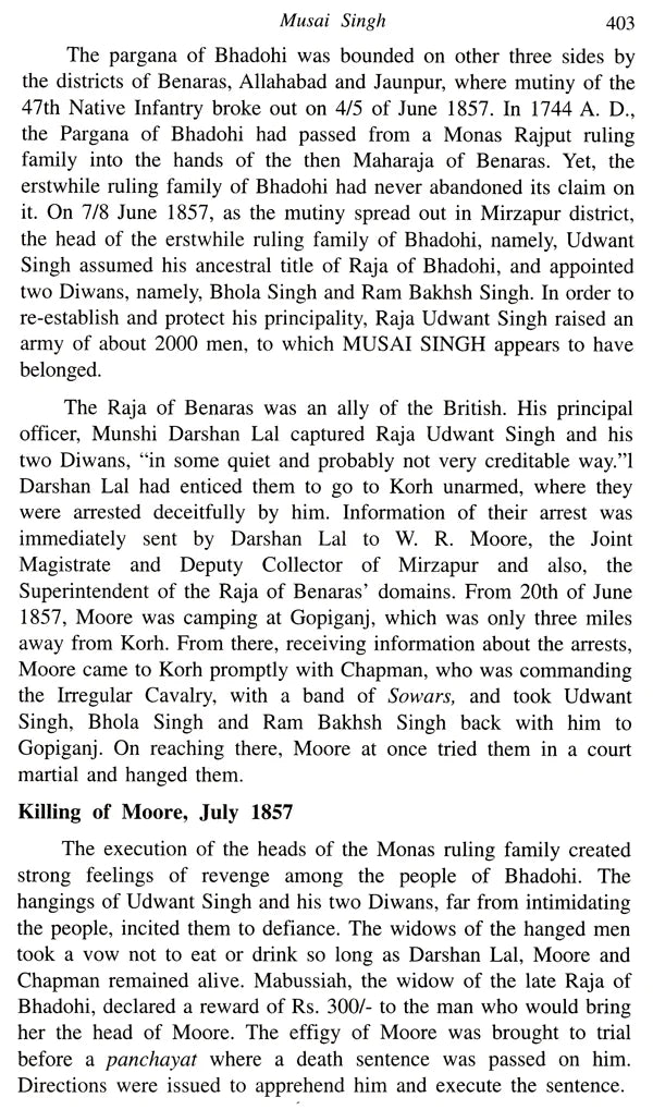 South India in 1857 War of Independence