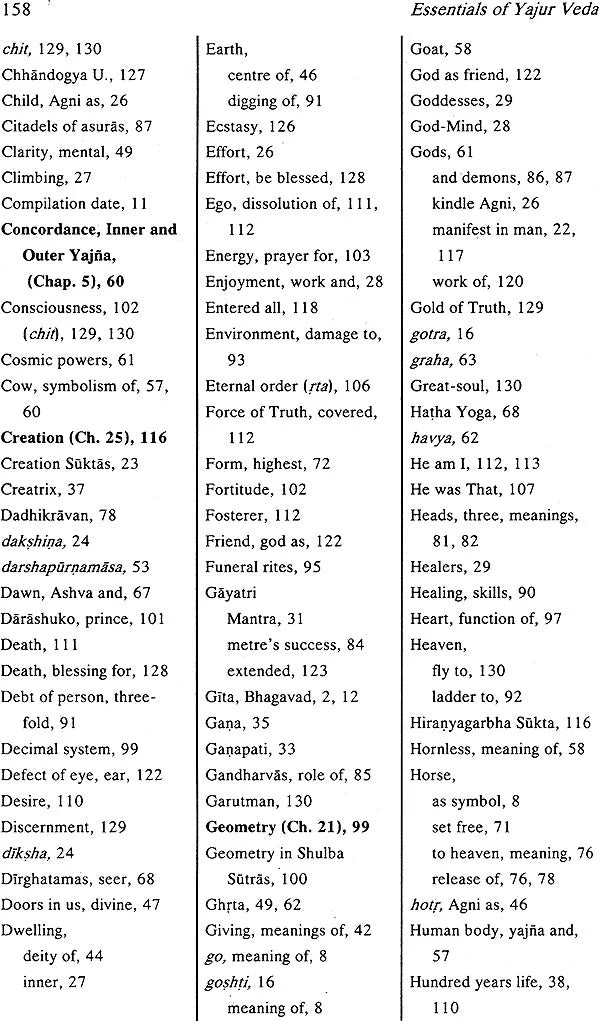 Essentials of Yajur Veda (Krishna & Shukla)