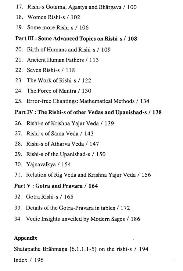 Rishis of Vedas and Upanishads