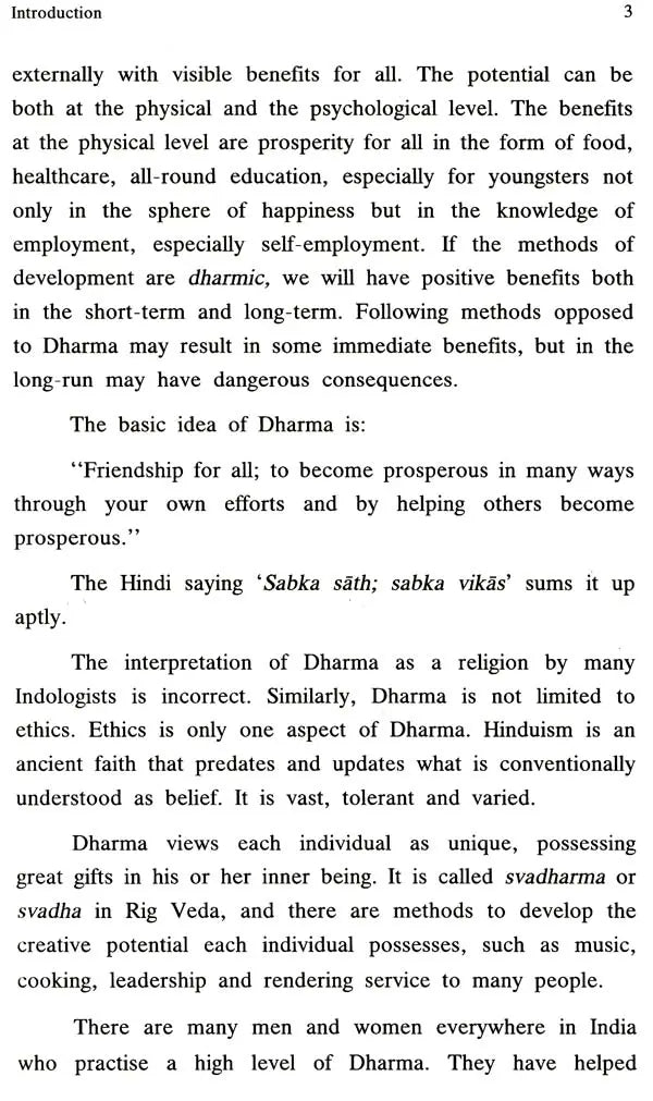 Dharma and Development - Prosperity for All
