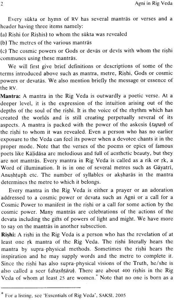 Agni in Rig Veda - First 300 Mantra-s by 12 Rishi-s